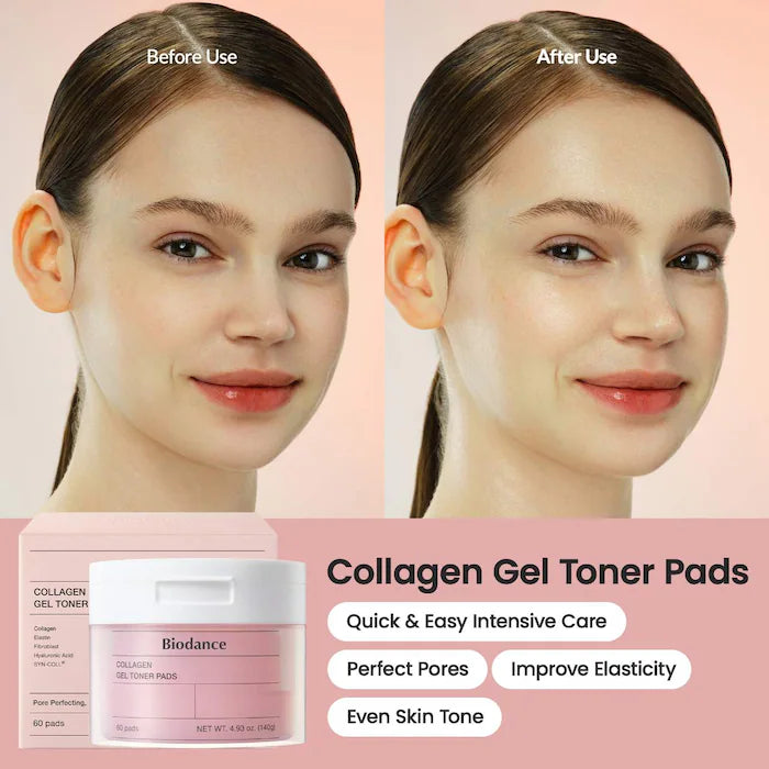 Collagen Gel Toner Pads for Pore Minimizing & Firming Care *PRE-ORDER*