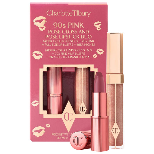K.I.S.S.I.N.G Lipstick and Lip Gloss Duos - 90's Pink *PRE-ORDER*