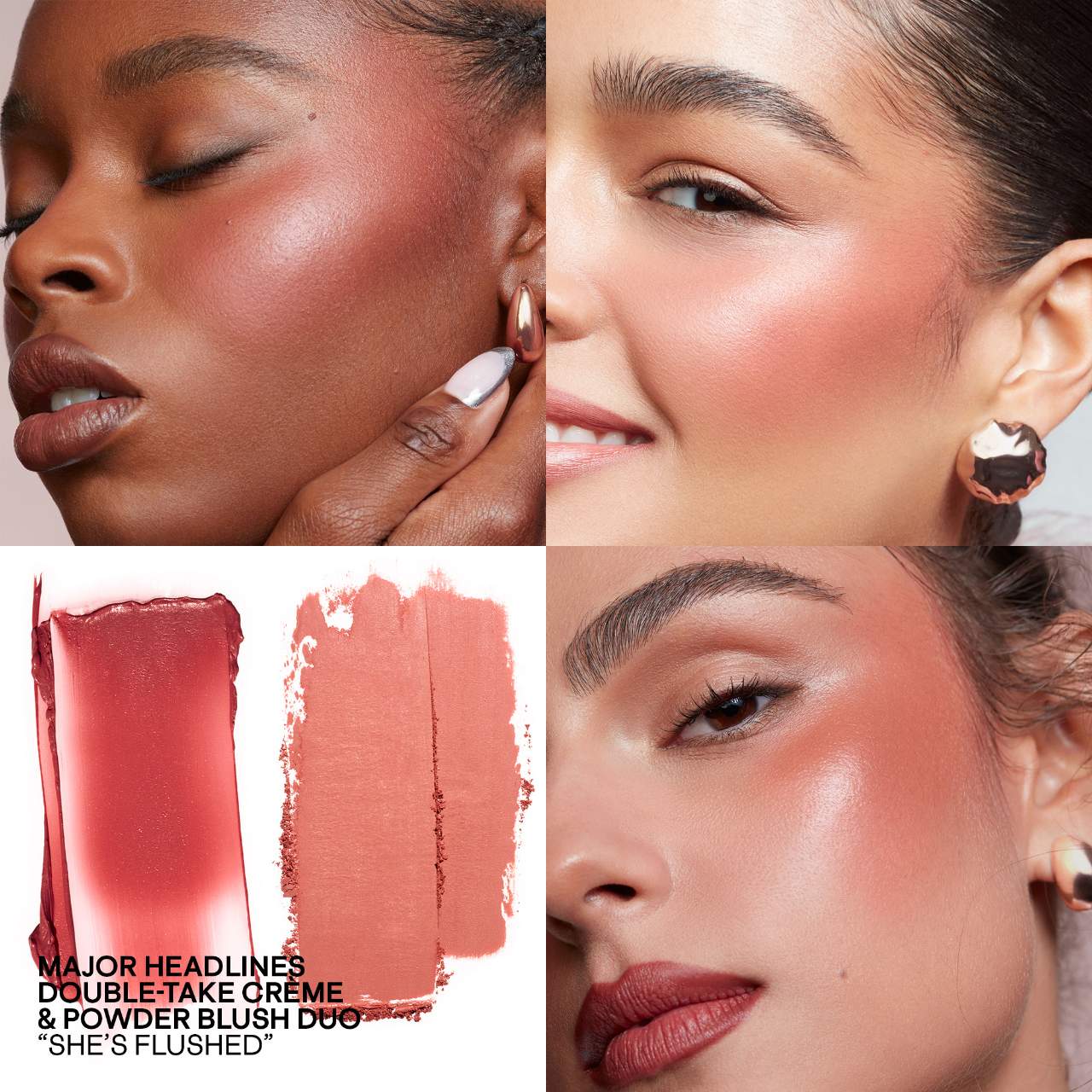 Major Headlines Double-Take Crème & Powder Blush Duo - She's Flushed. *PRE-ORDER*