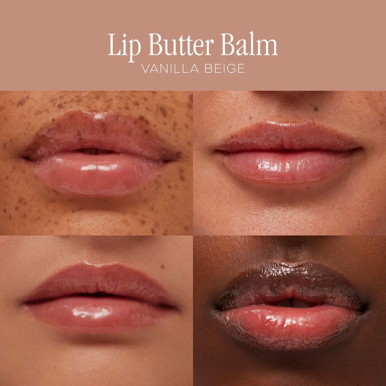 Lip Butter Balm for Hydration & Shine - Vanilla Beige