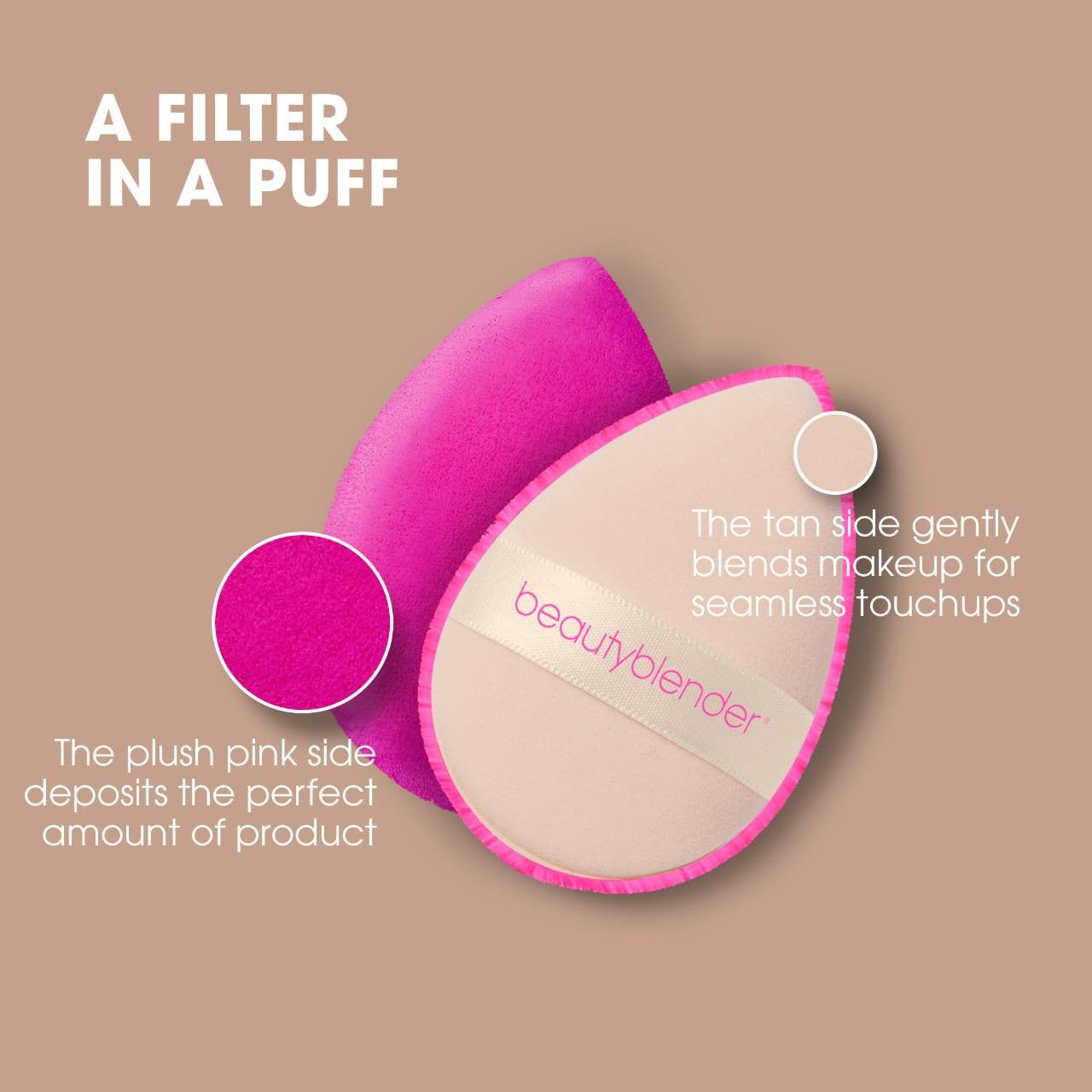 POWER POCKET PUFF Dual-Sided Powder Puff for Setting and Baking *PRE-ORDER*