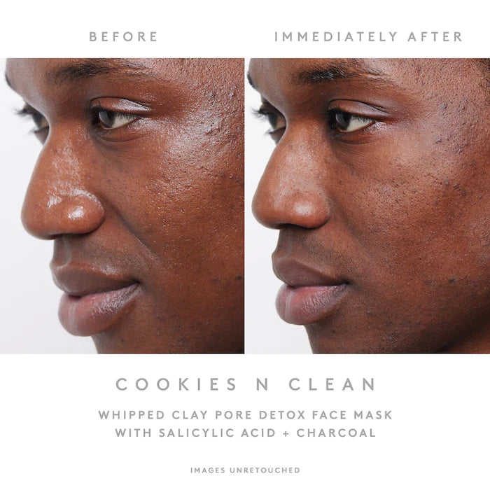 Cookies N Clean Whipped Clay Pore Detox Face Mask with Salicylic Acid + Charcoal *PRE-ORDER*