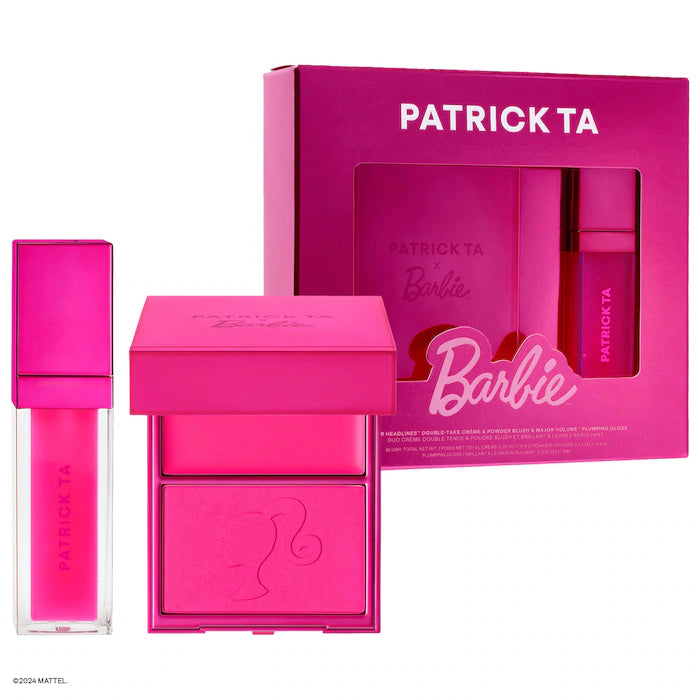 Patrick Ta x Barbie™ Blush Duo and Lip Plumper Set *PRE-ORDER*