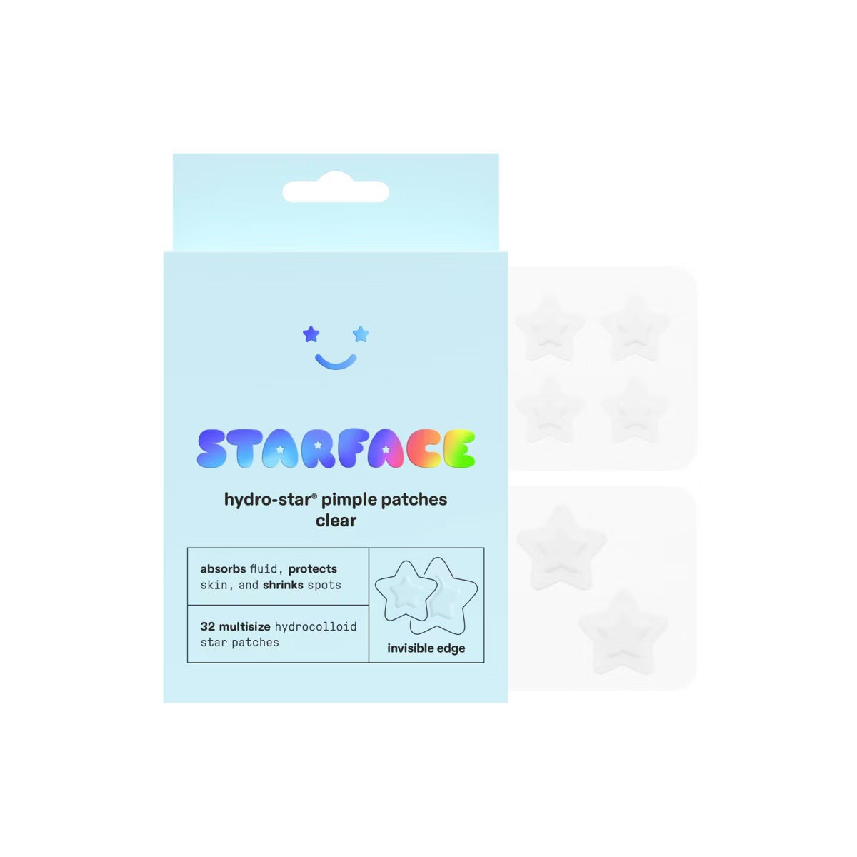 Starface Hydro-Stars Clear Facial Pimple Patch Refill - 32ct * PRE-ORDER*