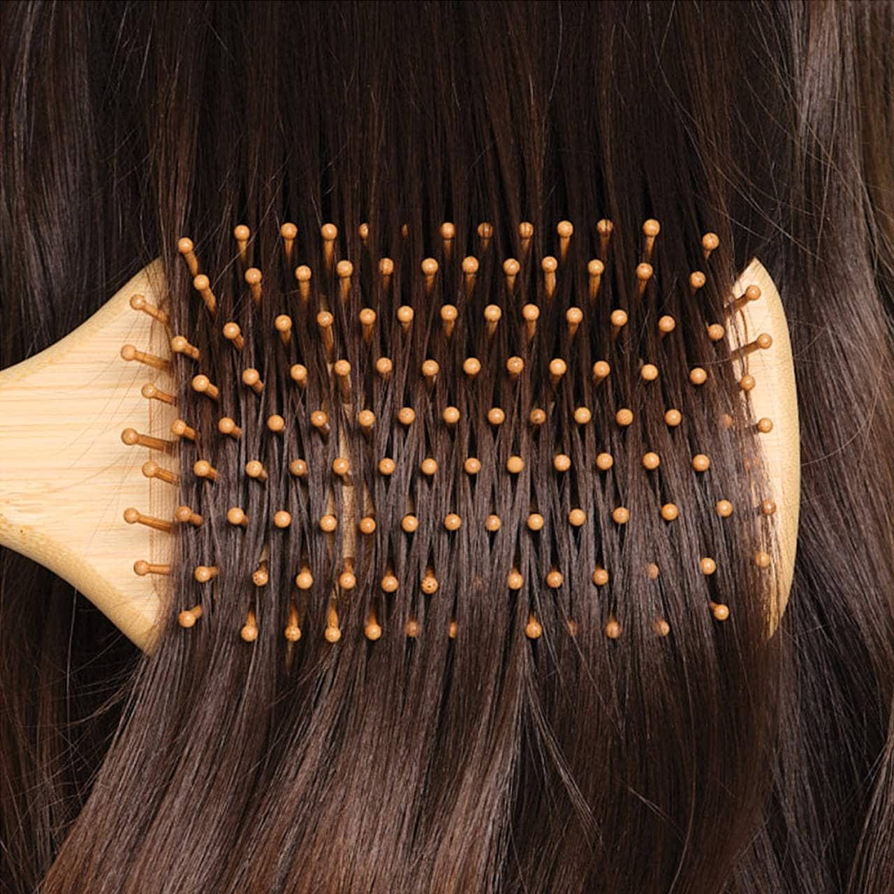 Bamboo Paddle Hair Brush in Pink Sugar *PRE-ORDER*