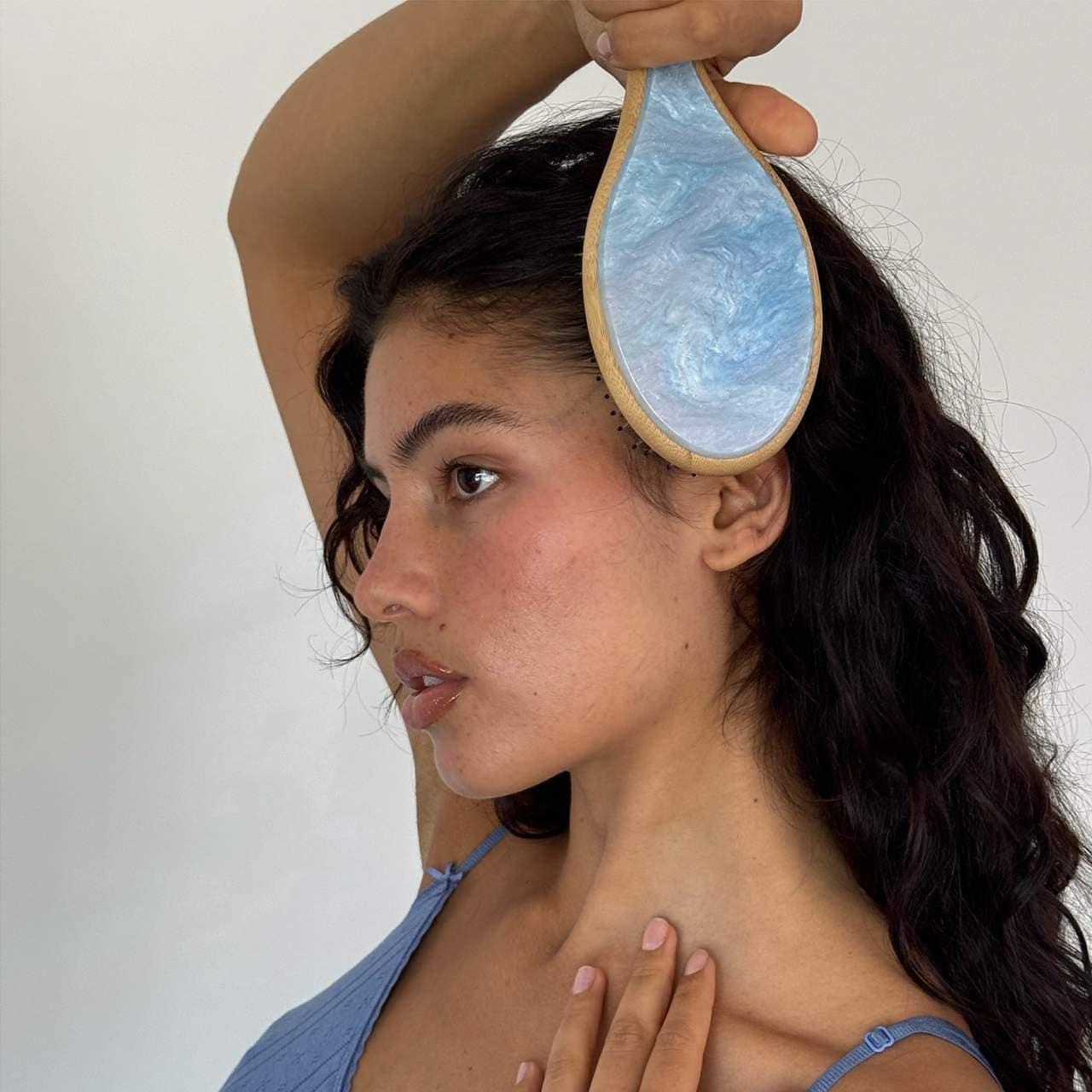 Flat Hair Brush in Blue Sugar *PRE-ORDER*