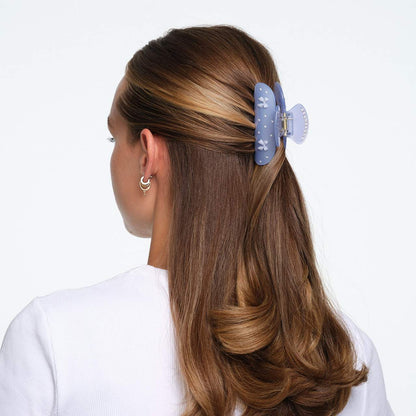 Sweetheart Hair Claw Clip in Blue Ribbon *PRE-ORDER*