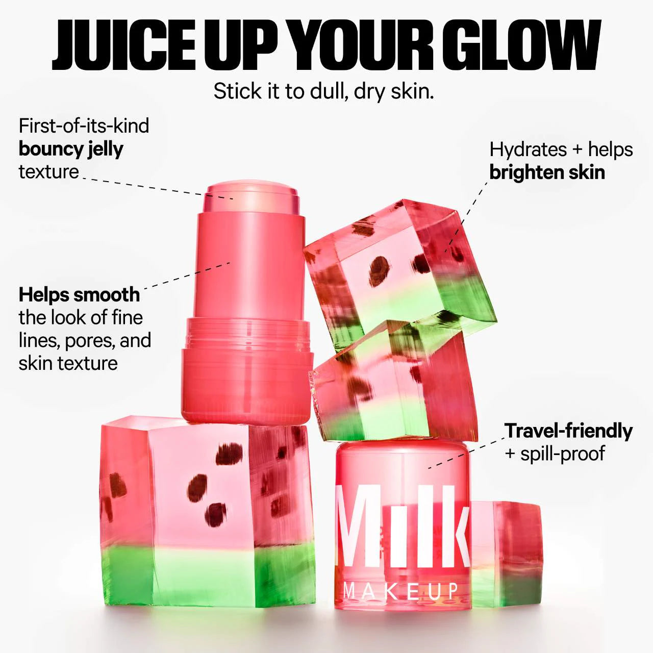 Watermelon Jelly Brightening Serum Stick with Peptides *PRE-ORDER*