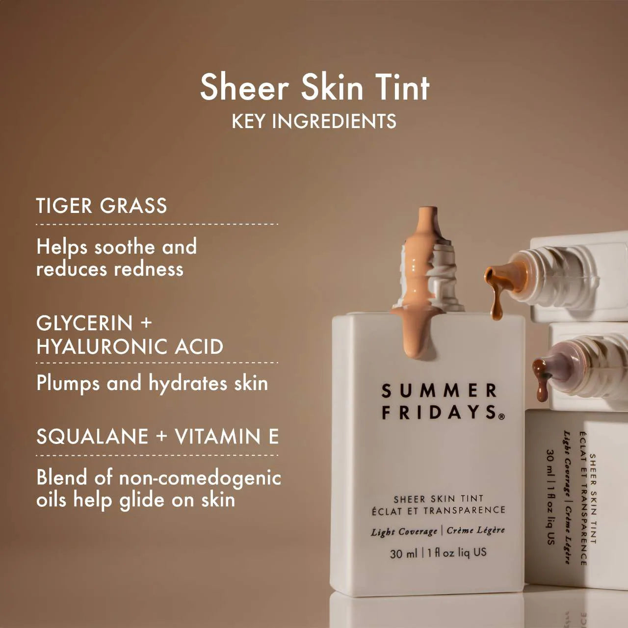 Sheer Skin Tint with Hyaluronic Acid + Squalane * PRE-ORDER*