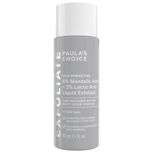 Skin Perfecting 6% Mandelic Acid + 2% Lactic Acid Liquid Exfoliant * PRE-ORDER*