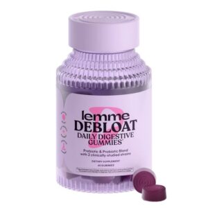 Lemme Debloat Pre + Probiotic Gummies 60ct *PRE-ORDER*