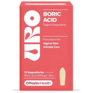 Boric Acid Suppository - 12ct *PRE-ORDER*