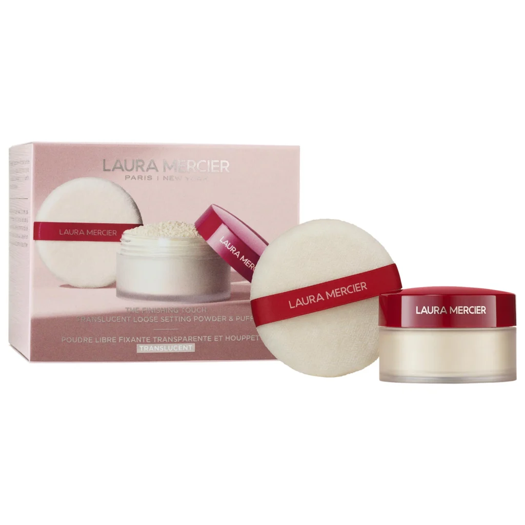 The Finishing Touch Translucent Loose Setting Powder & Velour Puf…